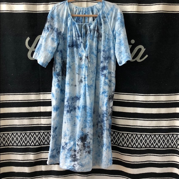Raquel Allegra Tie-dye Cotton Tunic Dress - Picture 6 of 7